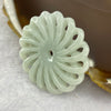 Type A Green Lavender Jadeite Windmill 36.5 by 36.5 by 5.9mm 10.59g - Huangs Jadeite and Jewelry Pte Ltd