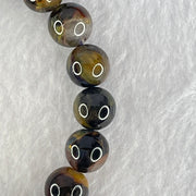 Good Grade Natural Petersite Beads Bracelet 31.46g 17cm 10.9mm 19 Beads - Huangs Jadeite and Jewelry Pte Ltd