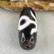 Natural Powerful Tibetan Old Oily Agate Patina Guiren Tairen Human Dzi Bead Totem Amulet Heavenly Master (Tian Zhu) 贵人天诛 5.77g 28.2 by 11.4mm - Huangs Jadeite and Jewelry Pte Ltd