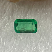 Natural Colombia Vivid Green Emerald (Beryl) Cut-Cornered Rectangular Step cut 0.06ct 3.3 by 2.0 by 1.3mm - Huangs Jadeite and Jewelry Pte Ltd