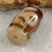 Natural Powerful Tibetan Old Oily Agate Patina Guiren Tairen Human Dzi Bead Totem Amulet Heavenly Master (Tian Zhu) 贵人天诛 4.68g 19.9 by 11.6mm - Huangs Jadeite and Jewelry Pte Ltd
