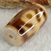 Natural Powerful Tibetan Old Oily Agate Patina Guiren Tairen Human Dzi Bead Totem Amulet Heavenly Master (Tian Zhu) 贵人天诛 4.79g 20.3 by 11.6mm - Huangs Jadeite and Jewelry Pte Ltd