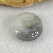 Type A Light Lavender and Wuji Grey Jadeite Ping An Kou Charm/Pendant 2.71g 14.8 by 6.1mm - Huangs Jadeite and Jewelry Pte Ltd