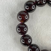 Natural Red Garnet Beads Bracelet 102.52g 17cm 15.8mm 14 Beads (1 Bead External Rough) - Huangs Jadeite and Jewelry Pte Ltd