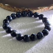 Natural Blue Tiger Eye Quartz Beads Bracelet 29.06g 16.5cm 10.5mm 19 Beads - Huangs Jadeite and Jewelry Pte Ltd