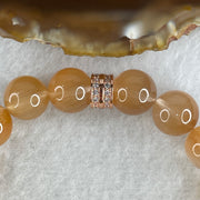 Certified Good Grade Natural Rabbit Hair Rutilated Quartz Beads Bracelet 31.59g 16cm 10.8mm 16Beads - Huangs Jadeite and Jewelry Pte Ltd