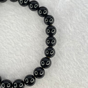 Natural Black Gold King Amber Beads Bracelet 天然黑金翁王琥珀手链 7.54g 16cm 8.5mm 23 Beads - Huangs Jadeite and Jewelry Pte Ltd