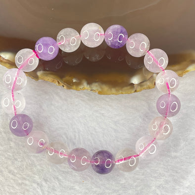 Natural super 7 Crystal Bracelet 27.11g 10.4mm 19beads - Huangs Jadeite and Jewelry Pte Ltd