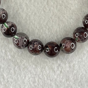 Good Grade Natural Red Phantom Quartz Beads Bracelet 19.21g 15.5cm 8.8mm 22 Beads - Huangs Jadeite and Jewelry Pte Ltd