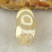 Natural Powerful Tibetan Old Oily Agate 3 Eyes Dzi Bead Heavenly Master (Tian Zhu) 三眼天诛 2.96g 20.2 by 10.0mm - Huangs Jadeite and Jewelry Pte Ltd