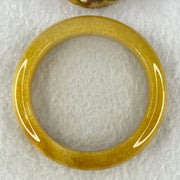 Yellowish Brown Sodium Feldspar Jade Bangle Internal Diameter 58.3mm 58.42g 14.0 by 10.2mm (Close to Perfect) - Huangs Jadeite and Jewelry Pte Ltd