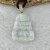 Type A Lavender Green Jadeite Guan Yin Pendent 15.09g 41.5 by 25.9 by 5.3 mm - Huangs Jadeite and Jewelry Pte Ltd