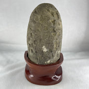 Natural Amethyst Cave with Wooden Stand 1,451.2g 116.4 by 93.7 by 190.0mm - Huangs Jadeite and Jewelry Pte Ltd