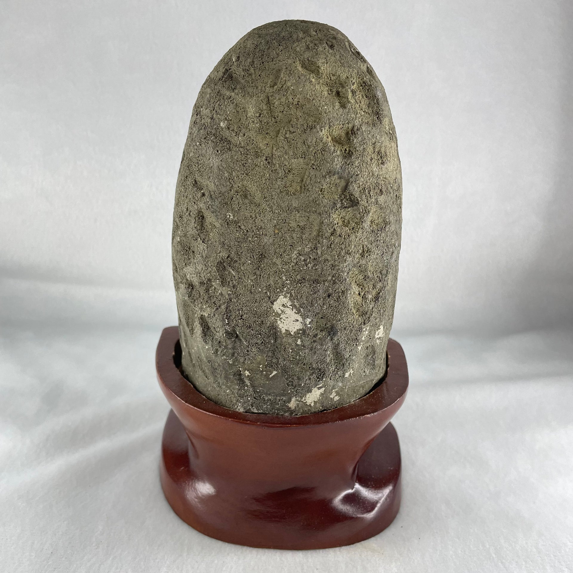 Natural Amethyst Cave with Wooden Stand 1,451.2g 116.4 by 93.7 by 190.0mm - Huangs Jadeite and Jewelry Pte Ltd