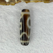 Natural Powerful Tibetan Old Oily Agate Sky Door Serenity 1 Eye Dzi Bead Heavenly Master (Tian Zhu) 一眼天诛 8.05g 38.5 by 11.5mm - Huangs Jadeite and Jewelry Pte Ltd