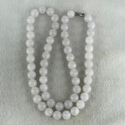 Type A Full Faint Lavender Jadeite Beads Necklace 94.46g 54cm 9.9mm 57 Beads - Huangs Jadeite and Jewelry Pte Ltd