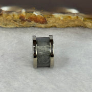 14.0mm Meteorite in Titanium Pendent / Charm (Grey Color) 3.30g 9.0 by 14.4mm - Huangs Jadeite and Jewelry Pte Ltd