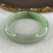 Certified Type A Natural Jelly Light Green with Green Jadeite Bangle 56.69g Inner Diameter 59.0cm 14.7 by 7.3mm (Close to Perfect) - Huangs Jadeite and Jewelry Pte Ltd