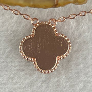0.15Ct Colourless Round Brilliant Diameter 3.25mm VVS1 Excellent Cut Moissanite Excellent Polish Excellent Symmetry None Florescence in S925 Gold Color Red 4 Leaf Clover Necklace Length 36-45cm GRA 321966017 - Huangs Jadeite and Jewelry Pte Ltd
