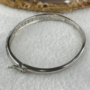 Natural Blue Topaz With Crystals in S925 Sliver Bracelet 12.96g 6.1 by 3.3mm - Huangs Jadeite and Jewelry Pte Ltd