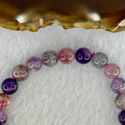 Natural Super 7 Beads Bracelet 15.80g 16cm 7.9mm 25 Beads - Huangs Jadeite and Jewelry Pte Ltd