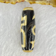 Natural Powerful Tibetan Old Oily Agate Cai Shen with Moon Sun Star Dzi Bead Heavenly Master (Tian Zhu) 财神长天珠 9.09g 37.5 by 12.6mm - Huangs Jadeite and Jewelry Pte Ltd