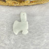 Type A faint Green Jadeite Axe 2.05g 24.4mm by 14.3mm by 3.4mm - Huangs Jadeite and Jewelry Pte Ltd