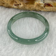 Natural Type A Semi Icy Blueish Green Jadeite Ring 1.25g 3.4 by 2.4mm US7.3 HK16 (Perfect) - Huangs Jadeite and Jewelry Pte Ltd