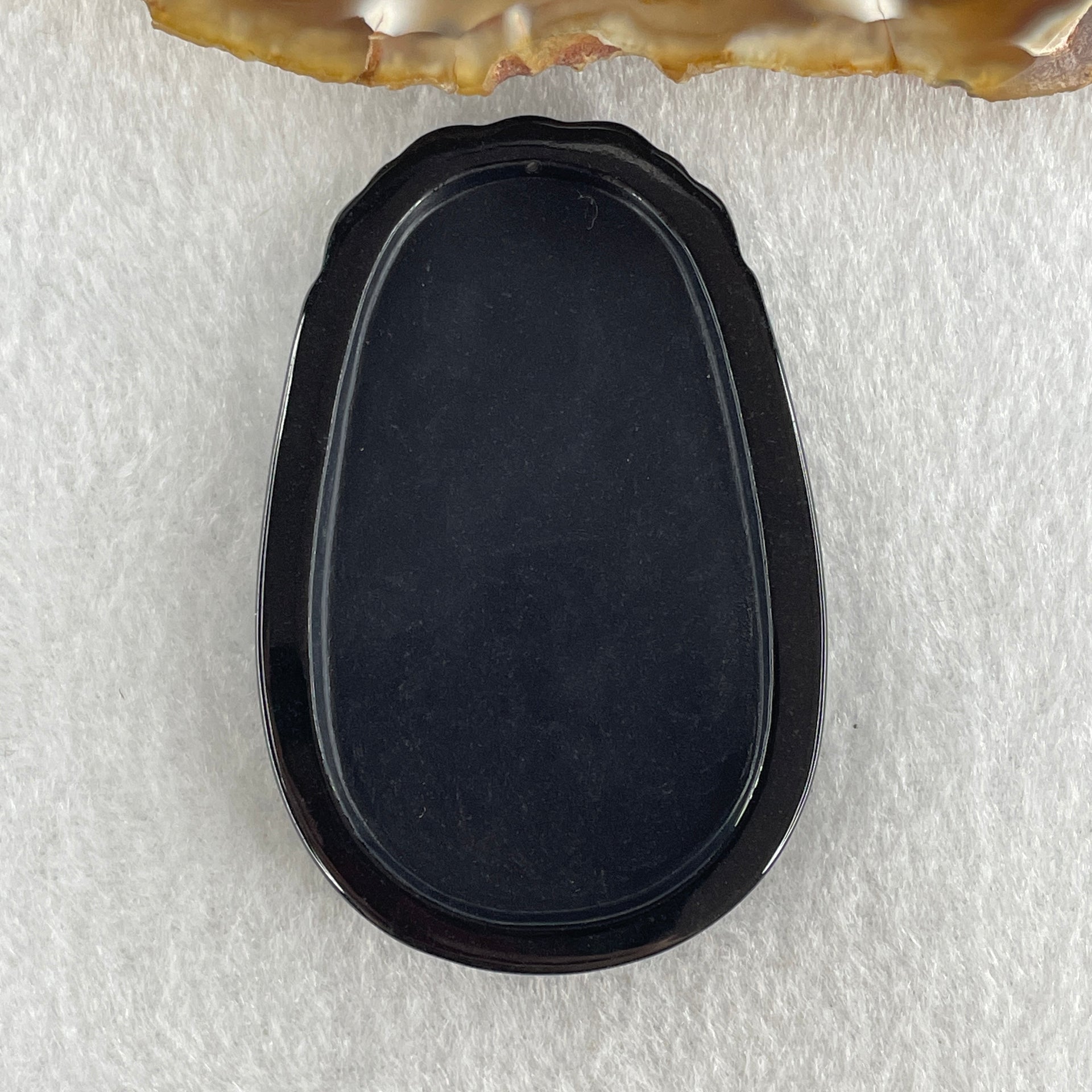 Type A Opaque to Partial Translucent Black Omphacite Jadeite Horse Pendant 23.64g 60.1 by 40.1 by 8.4mm - Huangs Jadeite and Jewelry Pte Ltd