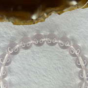 Natural Rose Quartz Beads Bracelet 天然玫瑰石英珠手链 32.27g 17.5cm 10.9mm 19 Beads - Huangs Jadeite and Jewelry Pte Ltd