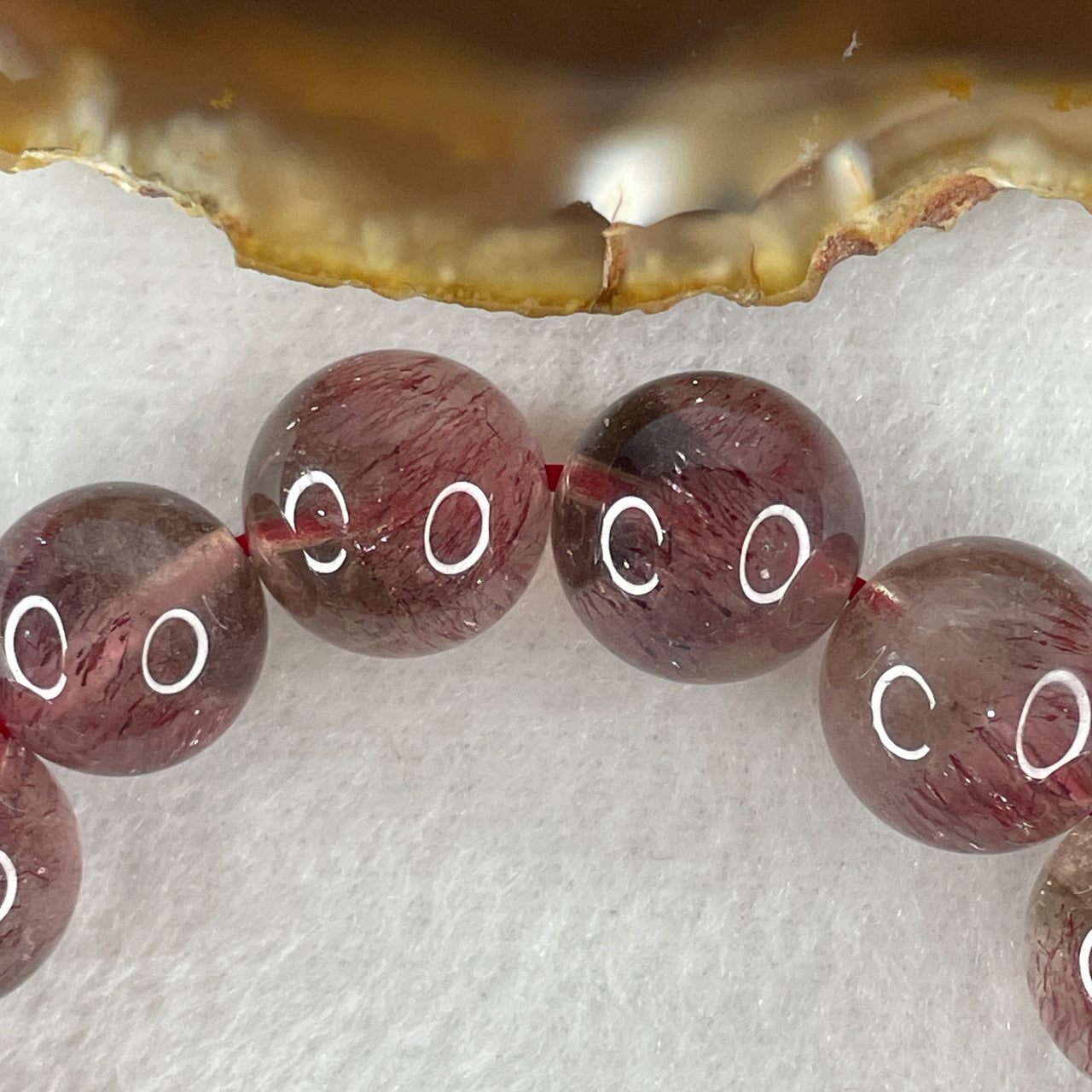 Luck, Wealth and Prosperity - Rare Very Very Good Grade Natural Cha Hong Tea Red Super 7 Beads Bracelet 45.93g 17cm 13.0mm 17 Beads