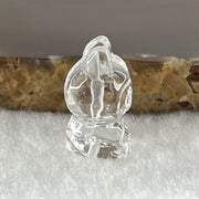 Natural Clear Quartz Labubu Charm Display 3.75g 19.2 by 12.8 by 11.3mm - Huangs Jadeite and Jewelry Pte Ltd