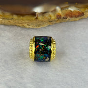 Natural Ammonite Charm in S925 Silver Gold Color for Bracelet / Necklace 2.76g 10.9 by 7.2mm - Huangs Jadeite and Jewelry Pte Ltd