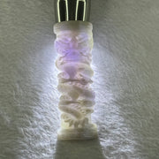 Type A Lavender GreenJadeite Dragon Tower 36.42g 82.1 by 27.5 by 8.5mm - Huangs Jadeite and Jewelry Pte Ltd