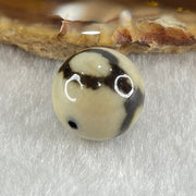 Natural Powerful Tibetan Old Oily Agate 3 Eyes Dzi Bead Heavenly Master (Tian Zhu) 三眼天诛 3.94g 14.2mm - Huangs Jadeite and Jewelry Pte Ltd