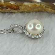 Natural Pearl in S925 Sliver Multi Purpose Pendant Clasp in S925 Silver Necklace 4.52g 10.5mm - Huangs Jadeite and Jewelry Pte Ltd