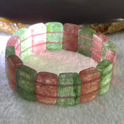 Natural Tourmaline Beads Shou Pai Bracelet 50.96g 16cm 19.0 by 12.7mm 16Beads - Huangs Jadeite and Jewelry Pte Ltd