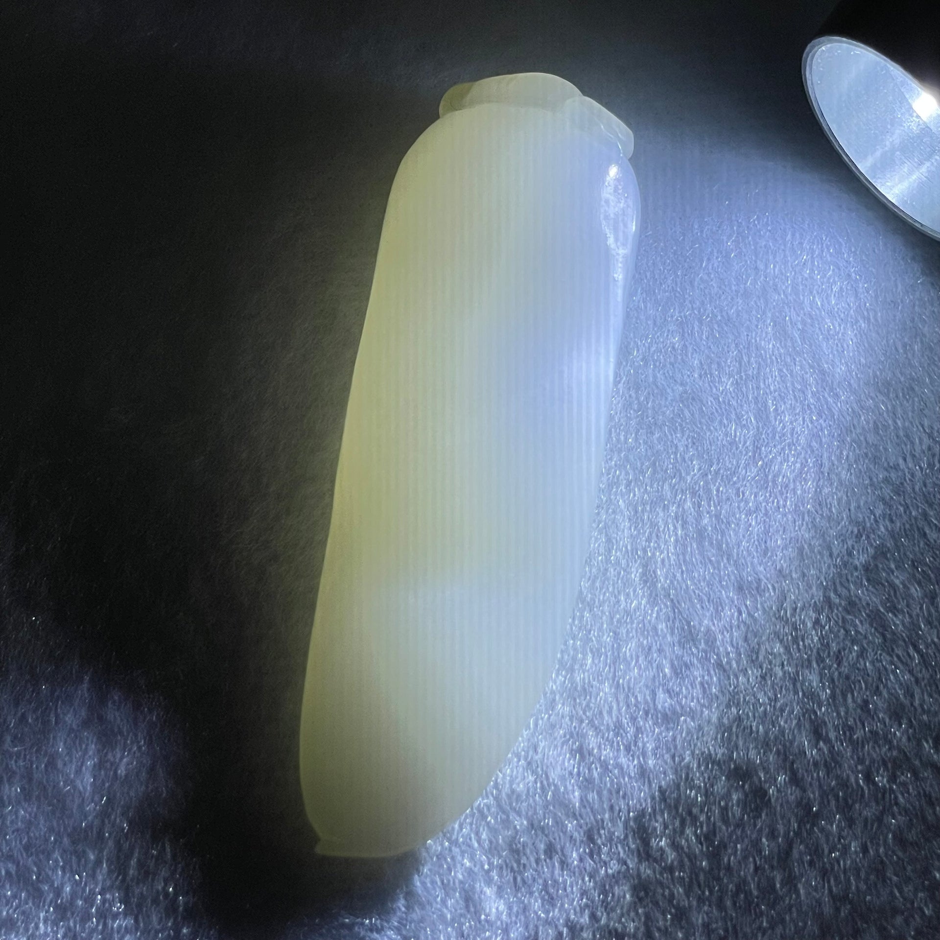 Natural White Nephrite Peapod Pendant 18.22g 60.8 by 19.1 by 11.9mm - Huangs Jadeite and Jewelry Pte Ltd