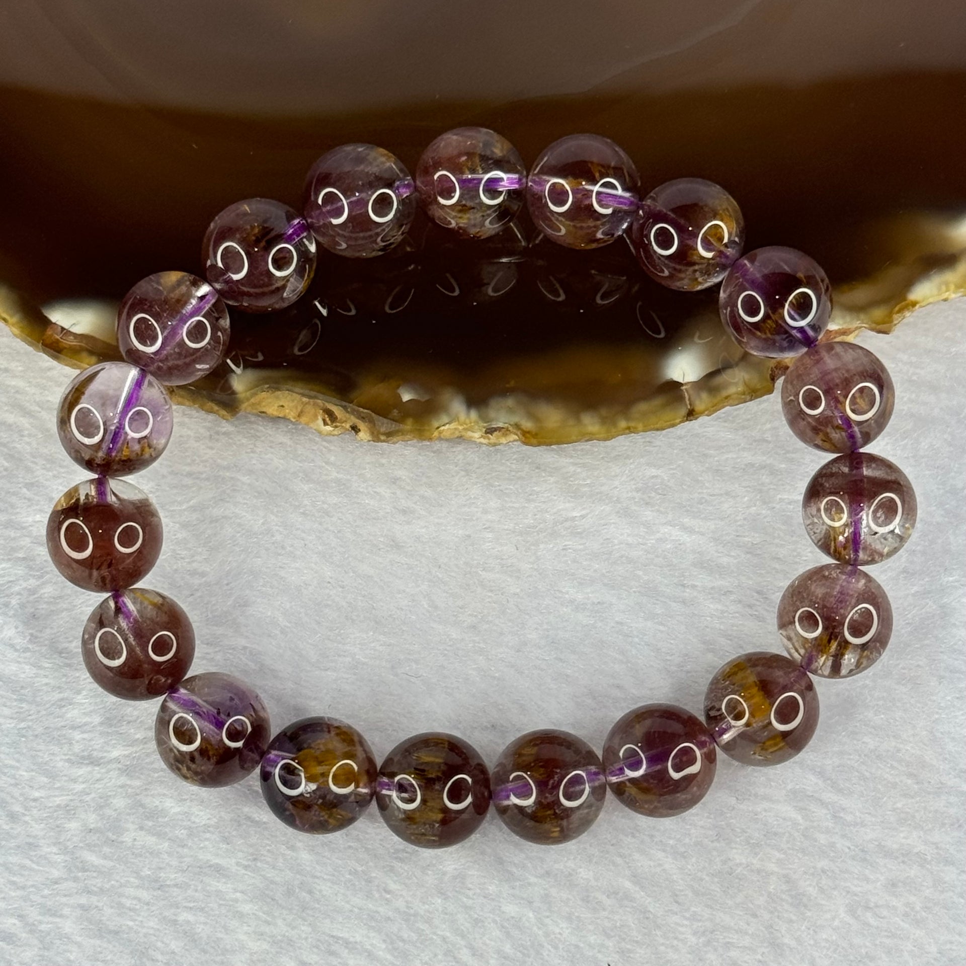 Very Good Grade Natural Auralite 23 Bracelet 天然激光23手链 - Huangs Jadeite and Jewelry Pte Ltd
