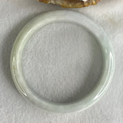 Type A Light Blueish Green Jadeite Bangle 48.62g Inner Diameter 56.7mm 12.5 by 7.3mm (Internal Line) - Huangs Jadeite and Jewelry Pte Ltd