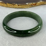 Type A Full Green Jadeite Bangle Internal Diameter 57.7mm 47.69g 12.5 by 7.5mm (Close to Perfect) - Huangs Jadeite and Jewelry Pte Ltd