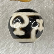 Natural Powerful Tibetan Old Oily Agate 4 Nectar Vessel Dzi Bead Heavenly Master (Tian Zhu) 花蜜容器天珠 1.44g 10.0 by 10.2mm - Huangs Jadeite and Jewelry Pte Ltd