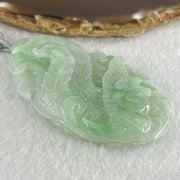 Type A Light Green Lavender with Green Piao Hua Jadeite Double Side Phoenix Pendant 66.18g 72.8 by 39.2 by 13.8mm - Huangs Jadeite and Jewelry Pte Ltd