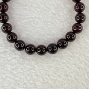 Natural Dark Red Blood Amber Beads Bracelet 天然血珀手链 6.83g 16cm 8.2mm 23 Beads - Huangs Jadeite and Jewelry Pte Ltd