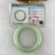 Natural Type A Full Apple Green Jadeite Bangle 61.62g Inner Diameter 50.1mm 11.5 by 11.3mm (External and Internal Lines) - Huangs Jadeite and Jewelry Pte Ltd