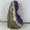 Good Grade Amethyst Cave Display with Wooden Stand 3,557.3g 190.0 by 132.4 by 127.0 mm - Huangs Jadeite and Jewelry Pte Ltd