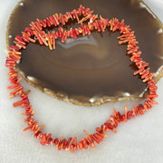 Natural Red Coral Fragments Necklace Approximately 220pcs 33.42g - Huangs Jadeite and Jewelry Pte Ltd