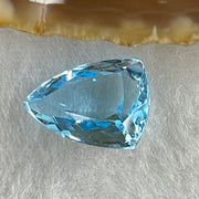 Natural Sky Blue Topaz Trillion Shape 7.69ct 14.4 by 10.2 by 6.9mm - Huangs Jadeite and Jewelry Pte Ltd