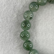 Certified Natural Type A Semi Icy Green with Blueish Green Fluorite Piao Hua Jadeite Beads Bracelet 32.882g 15cm 10.1mm 19Beads Perfect - Huangs Jadeite and Jewelry Pte Ltd