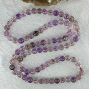 Average Grade Natural Super 7 Crystal Beads Necklace 天然超级七水晶珠项链 34.44g 54cm 6.9mm 85 Beads - Huangs Jadeite and Jewelry Pte Ltd